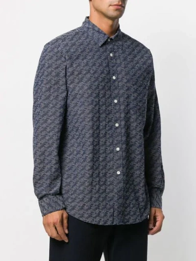 Shop Portuguese Flannel Long Sleeved Flannel Shirt In Blue