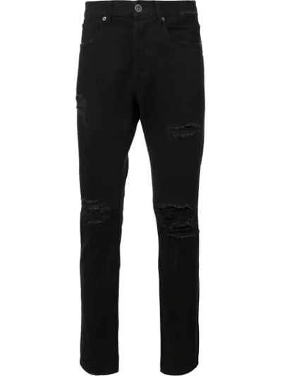 Shop 321 Ripped Detail Jeans - Black