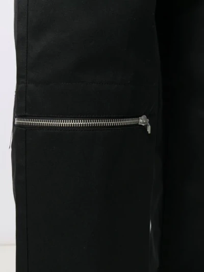 Shop Jil Sander Zip Detail Trousers In Black