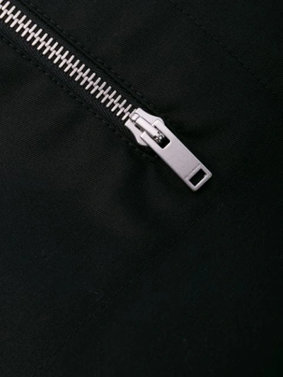 JIL SANDER ZIP DETAIL TROUSERS - 黑色