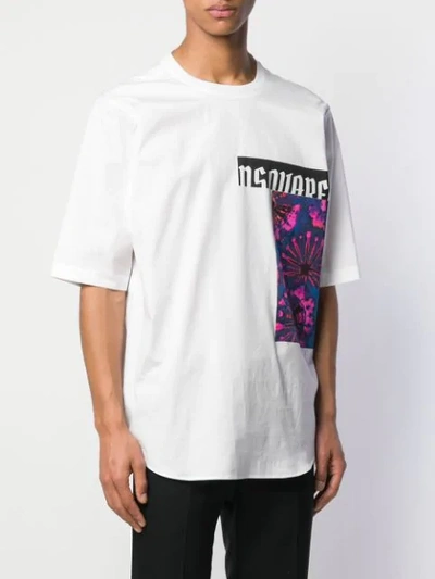 Shop Dsquared2 Photographic Print T-shirt In White