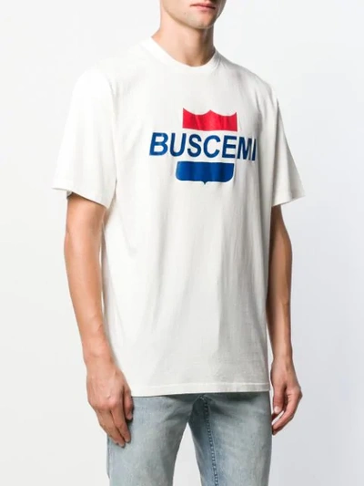 Shop Buscemi T-shirt Mit Retro-logo In White