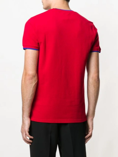 Shop Kenzo Tiger Embroidered T In Red