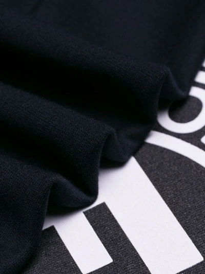 Shop Fendi Front Logo Sweatshirt In Black