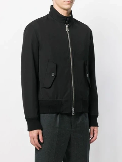 Shop Ami Alexandre Mattiussi Patch Pockets Zipped Jacket In Black