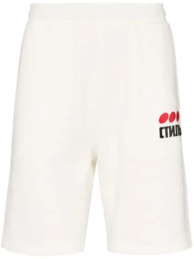 Shop Heron Preston 'ctnmb' Shorts Mit Print In White