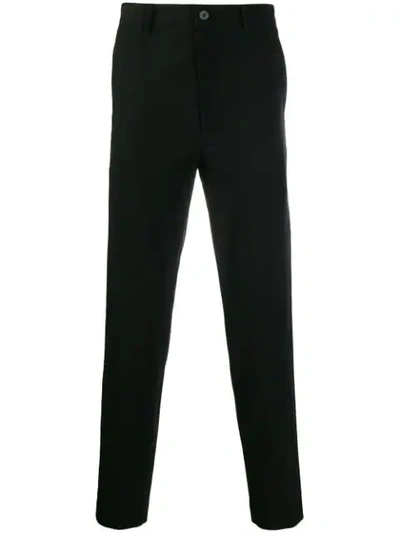 Shop D.gnak By Kang.d Wool Blend Tapered Trousers In Bk Black