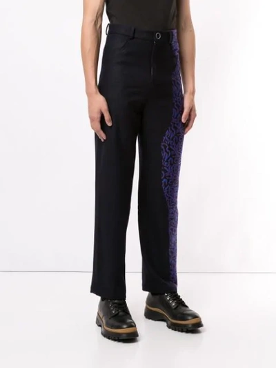 Shop Necessity Sense Mich Deconstructed Trousers In Black