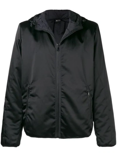 Shop N°21 Lightweight Zipped Jacket In Black