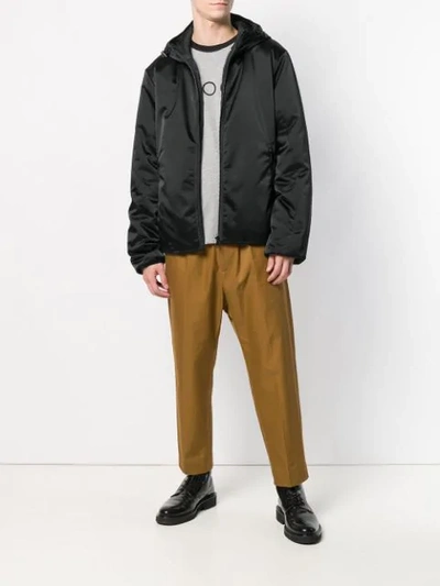 Shop N°21 Lightweight Zipped Jacket In Black