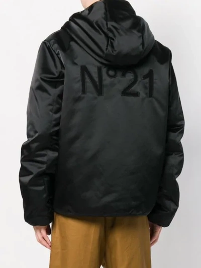 Shop N°21 Lightweight Zipped Jacket In Black