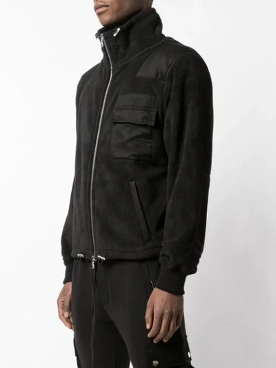 AMIRI RELAXED-FIT ZIP-UP JACKET - 黑色