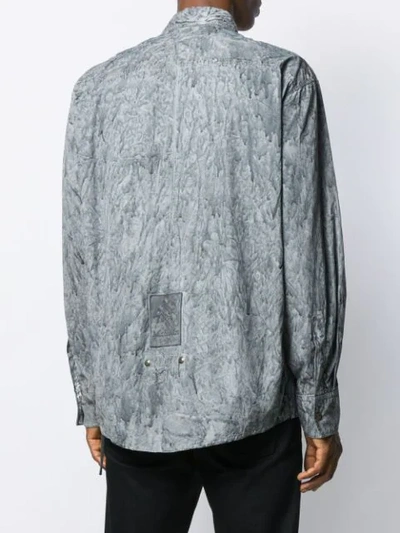 Shop Mr & Mrs Italy Coated Shirt In Grey