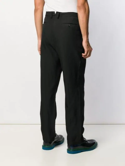 Shop Junya Watanabe Wide Leg Tailored Trousers In Black