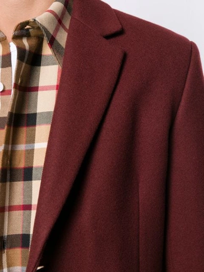 Shop Sandro Single-breasted Coat In Red