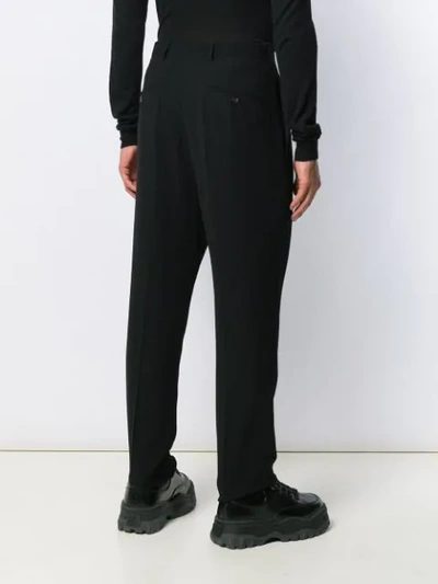 Shop Rick Owens Straight-leg Trousers In Black