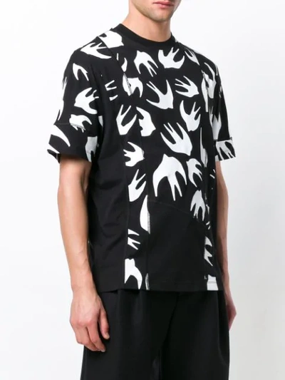 swallow print T-shirt