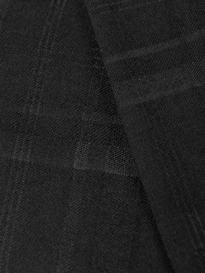 Shop Fendi Chequerboard Deconstructed Jacket In Black