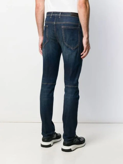 Shop Neil Barrett Slim Fit Jeans In Blue