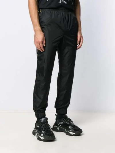 OFF-WHITE LOGO PATCH TRACK PANTS - 黑色