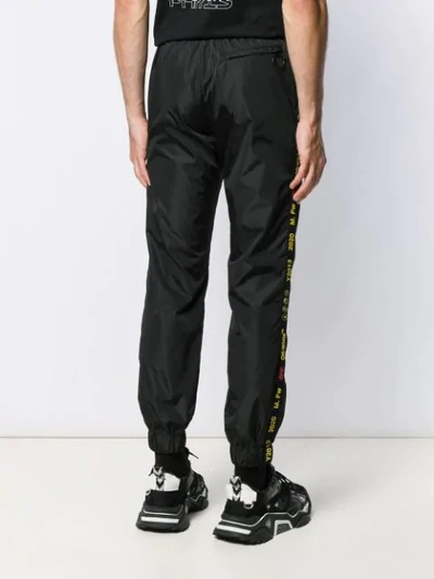 OFF-WHITE LOGO PATCH TRACK PANTS - 黑色