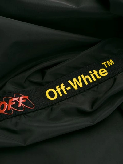 Shop Off-white Logo Patch Track Pants In Black