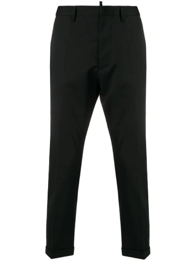 Shop Dsquared2 Slim-fit Tailored Trousers - Black