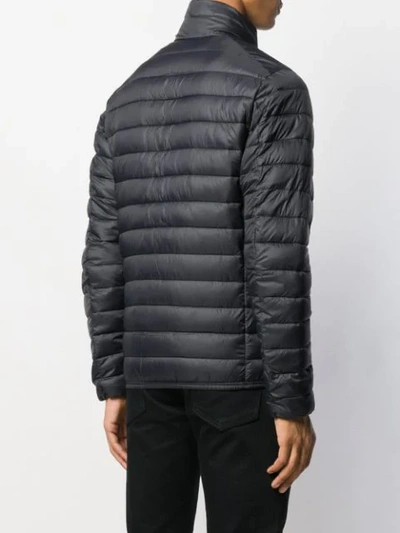 Shop Save The Duck Quilted Zip In 00001 Nero