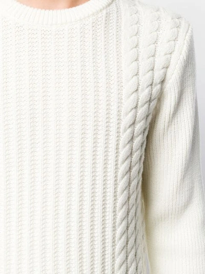 Shop Zanone Crew-neck Knit Jumper In White