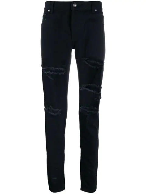 balmain black skinny jeans