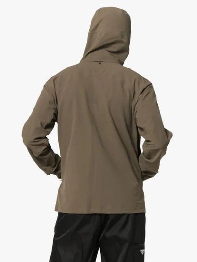 Shop Arc'teryx Isogon Zipped Hooded Jacket In Brown