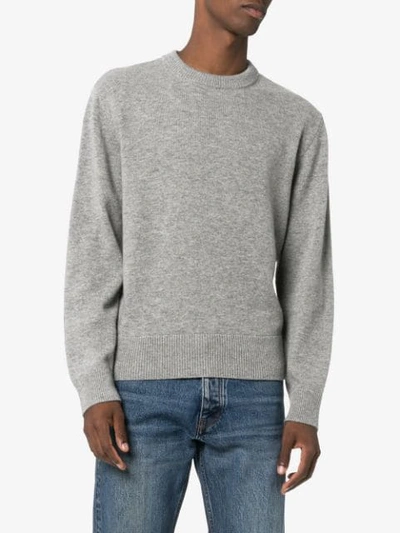 Shop Sunflower Moon Knitted Jumper In Grey