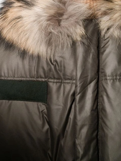 Shop As65 Feather Down Puffer Jacket In 795 Olive Cherry Inside