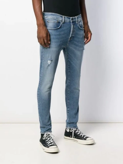 Shop Prps Distressed Slim-fit Jeans In Blue