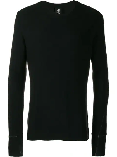 Shop Thom Krom Stitch Detail Long Sleeve T In Black