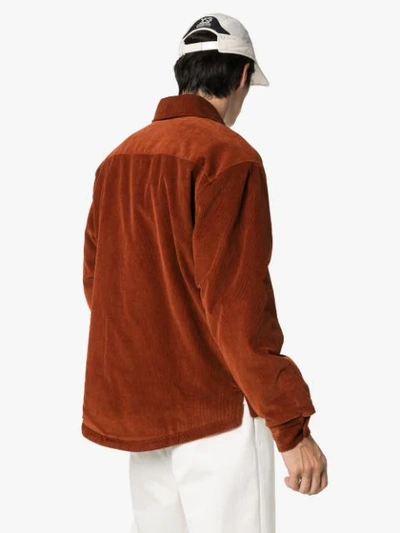 Shop Jacquemus Boulanger Shirt Jacket In Brown