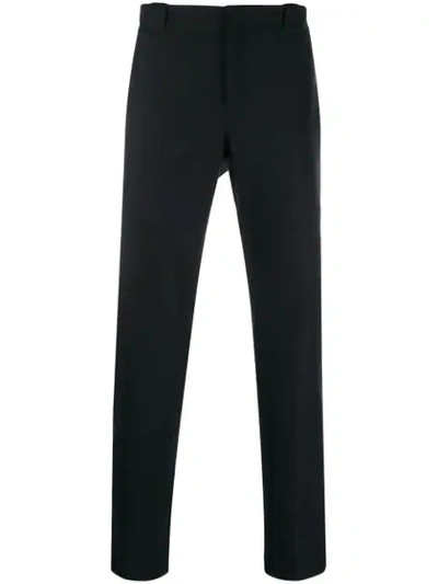 PRADA TAILORED WOOL TROUSERS - 蓝色