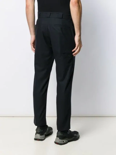 PRADA TAILORED WOOL TROUSERS - 蓝色