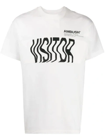 Shop Ambush Visitor Cape T-shirt In White