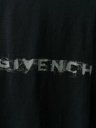 Shop Givenchy Logo Print T In 001 Black