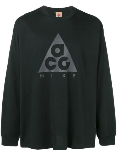 Shop Nike Acg Long In Black