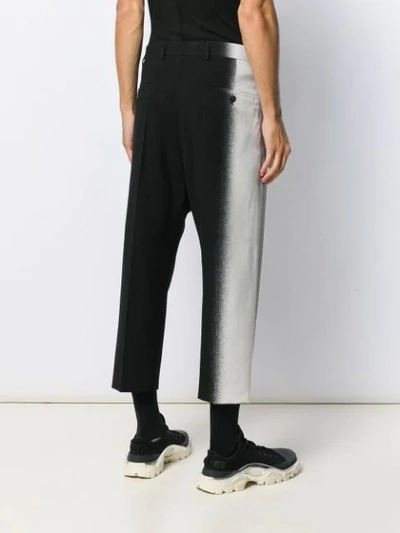 Shop Rick Owens Ombre-effect Trousers In Black
