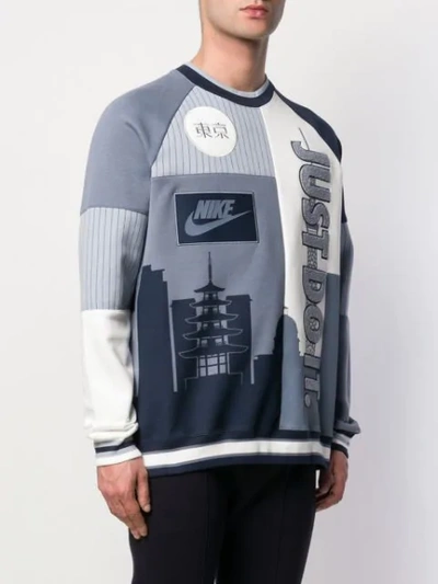 Shop Nike Tokyo Crew Sweater In Blue