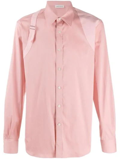 Shop Alexander Mcqueen Hemd Mit Schnallendetail In Pink