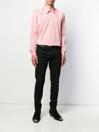 Shop Alexander Mcqueen Hemd Mit Schnallendetail In Pink