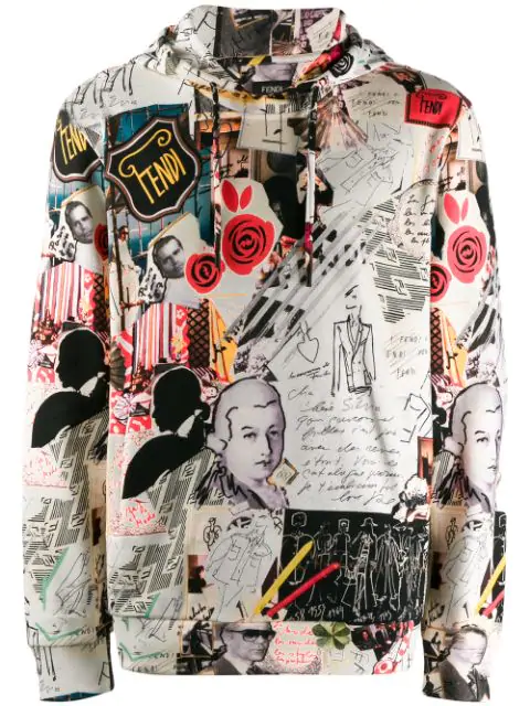 fendi multicolor hoodie