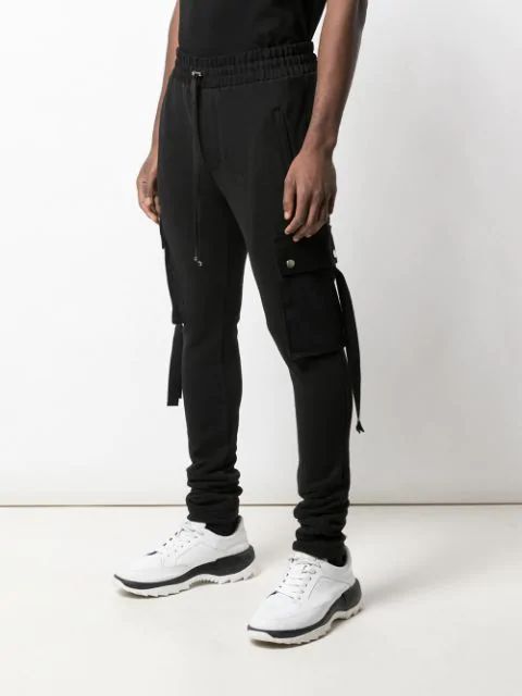 Amiri Cargo-pocket Slim-fit Track Pants In Black | ModeSens
