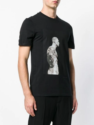 Shop Neil Barrett Printed Crewneck T-shirt - Black