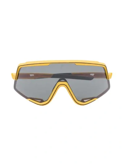 Shop 100% Eyewear Yellow Glendale Tinted Sunglasses