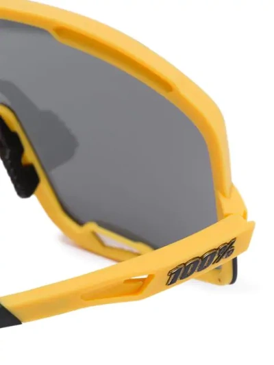 100% EYEWEAR YELLOW GLENDALE TINTED SUNGLASSES - 黄色